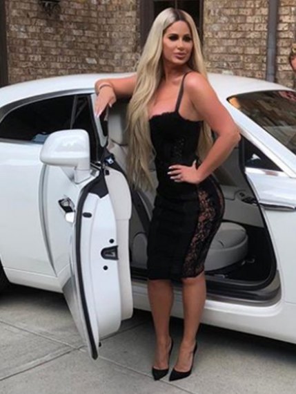 Daniel Toce's ex-wife Kim Zolciak-Biermann pictured with her car