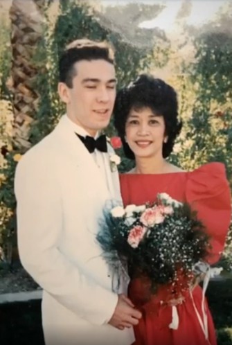 Wedding photos of Jo Koy's parents