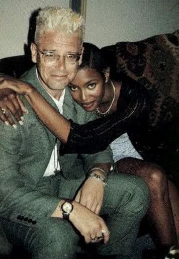 Naomi Campbell and her ex-fiance Adam Clayton