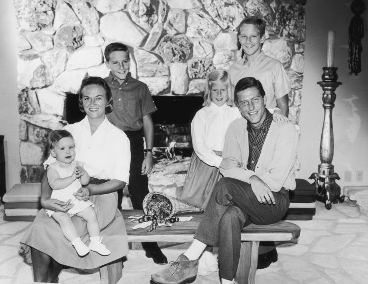 Maggie Willett with her ex-husband Dick and kids