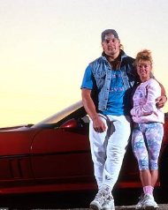 Tony Mandalich and his wife with car
