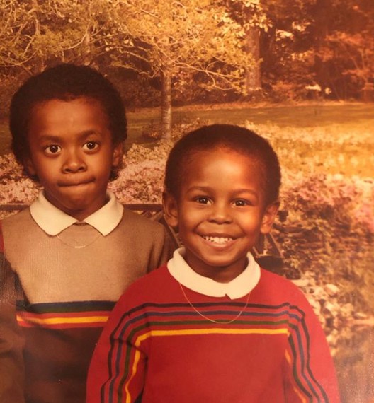 Eltoni Williams and his siblings in his childhood photo 