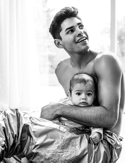 Ryan Garcia and his daughter Riley 
