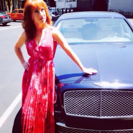 Matt Morin's ex-wife Kathy Griffin pictured with her car