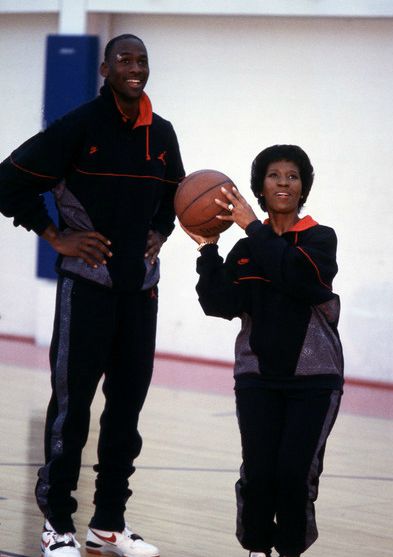 Dolores Jordan and her son Michael