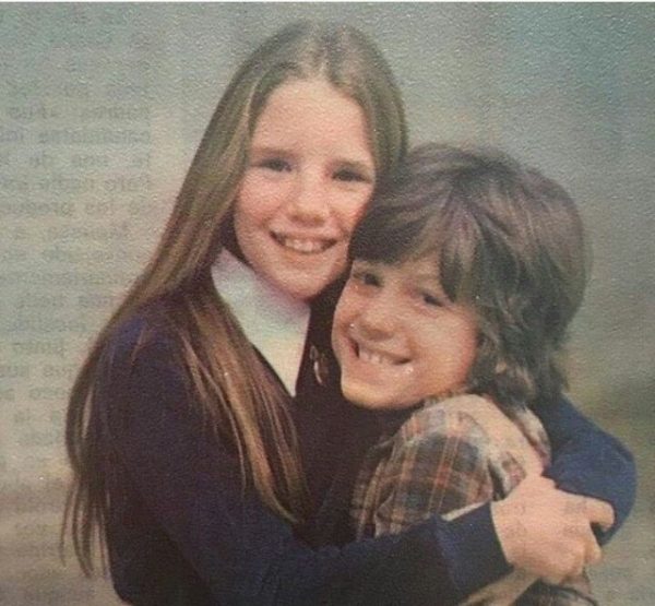 Jonathan Gilbert's childhood photo with his sister