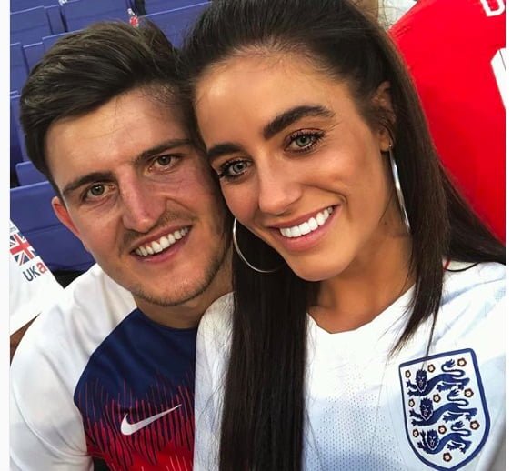 Fern Hawkins and her husband Harry Maguire