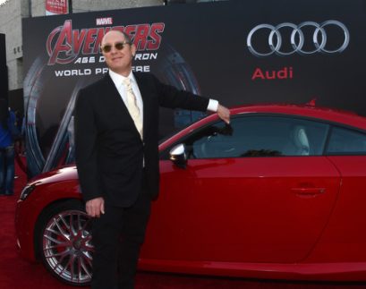 James Spader pictured with his car 
