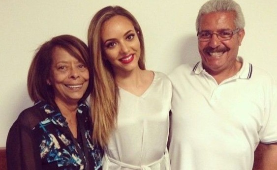 Photo of Jade Thirlwall with her parents