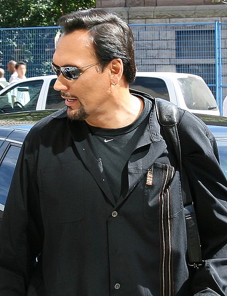 Jimmy Smits outside his car