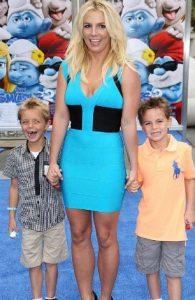 Sean Federline with his mother Britney Spears and brother Jayden