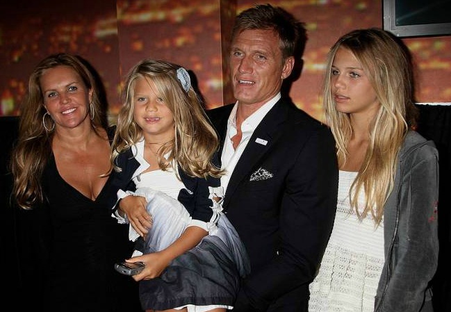 Anette Qviberg with her ex-husband Dolph and their daughters
