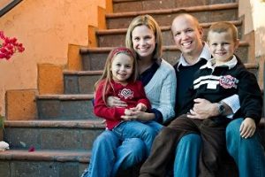 Andrea Barber with her ex-husband Jeremy Rytky and their children
