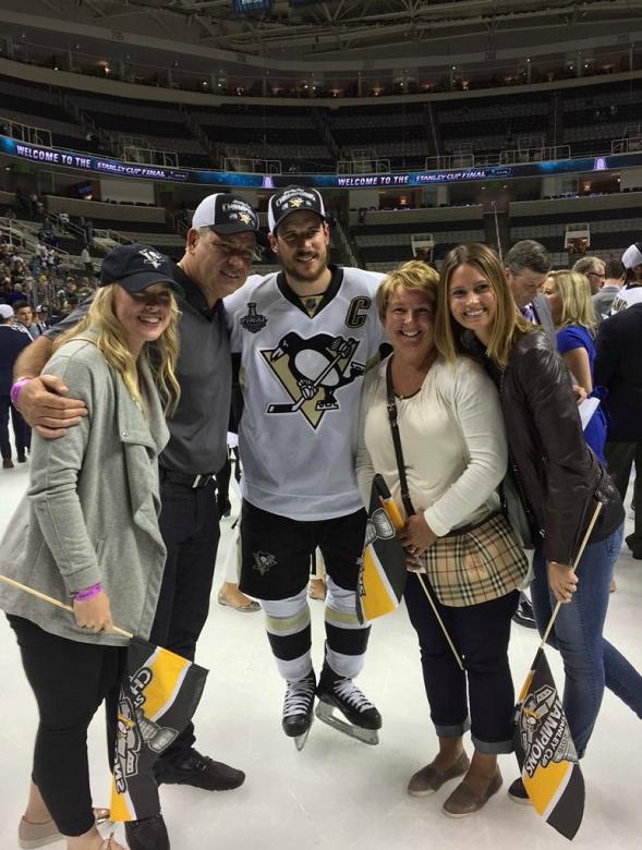 Sidney Crosby's girlfriend Casey and his family