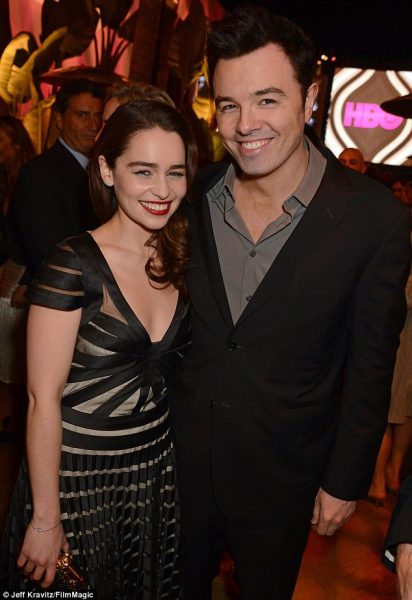Emilia Clarke and her ex-boyfriend Seth MacFarlane 