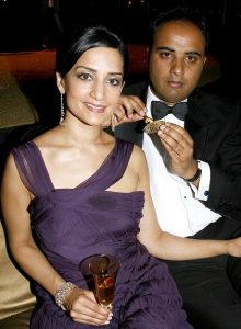 Archie Panjabi and her husband