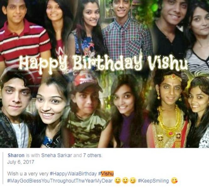 Posts on Vishal's Facebook account