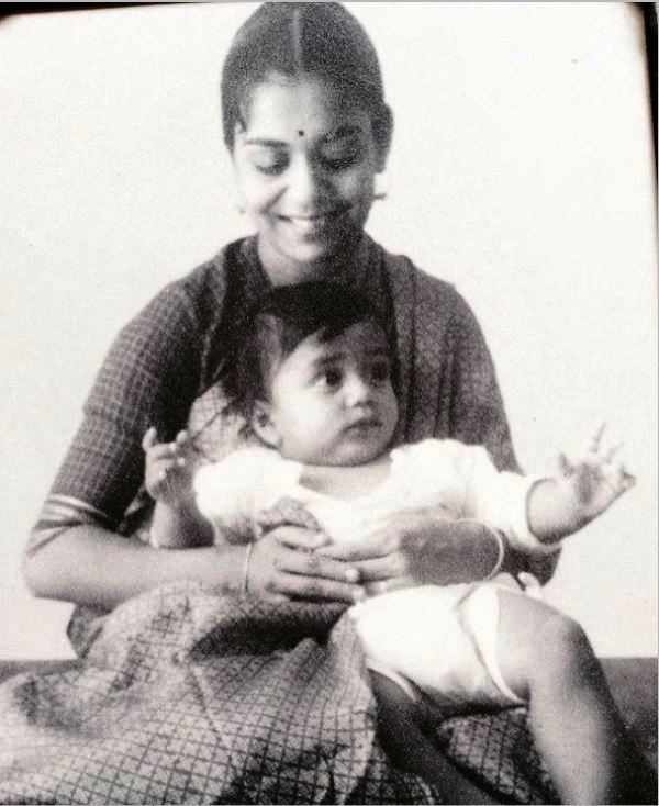 Baby Vir Sanghvi and his mother