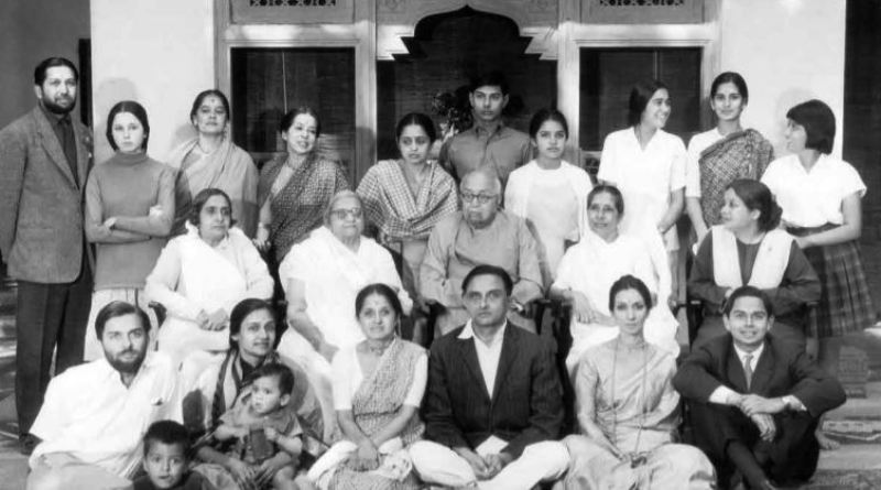Vikram Sarabhai and his family