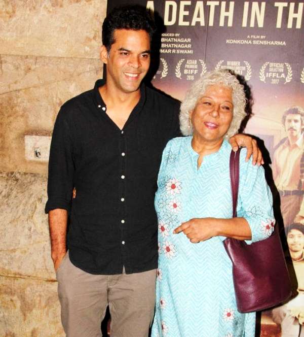 Vikramaditya Motwane and his mother Dipa De Motwane