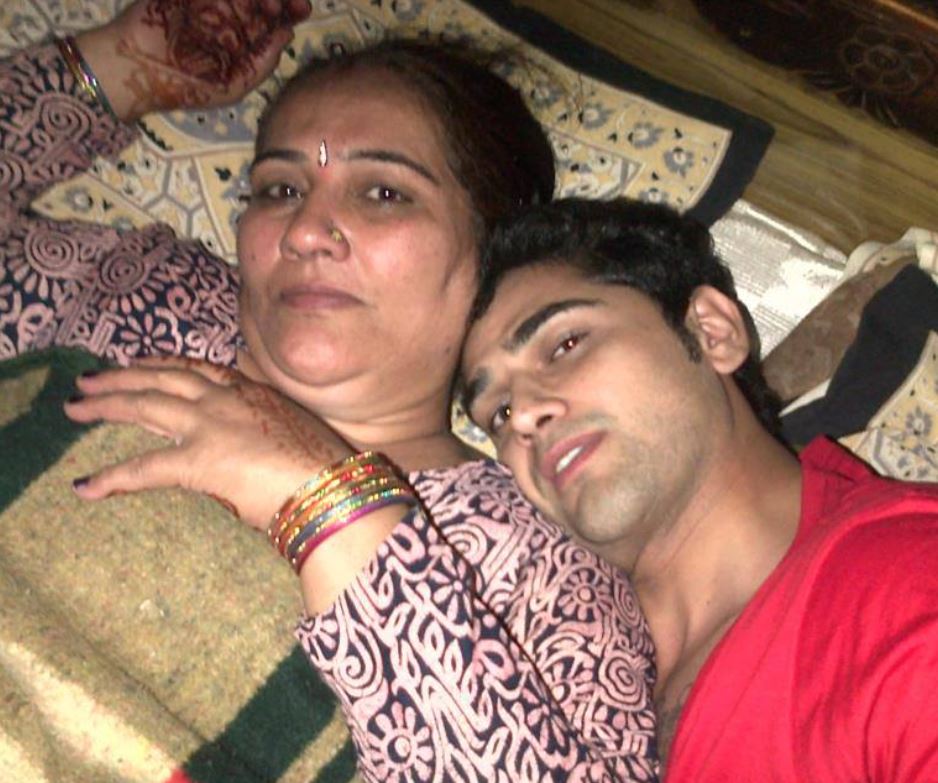 Vikas Hawk and his mother