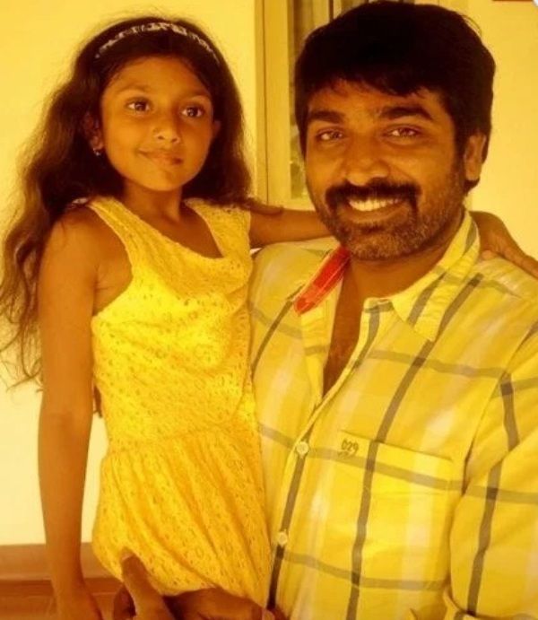 Vijay Sethupathi and his daughter