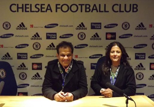 Vidyadhar Joshi and his wife linked to Chelsea FC