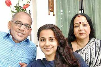 Vidyabaran and her parents