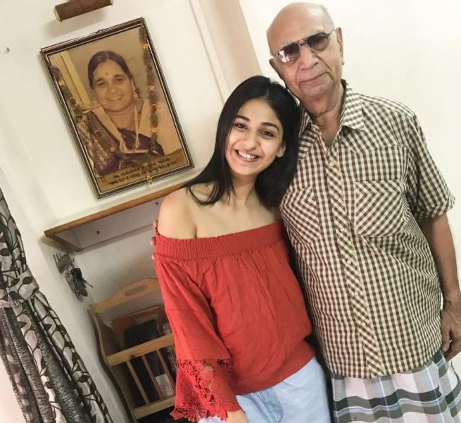 Vidhi Pandya and her grandfather