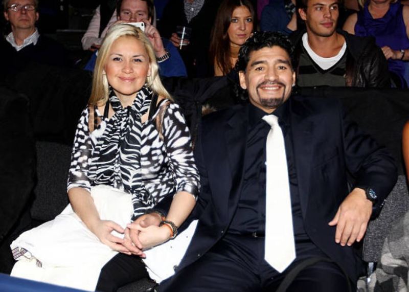 Veronica and Diego Maradona in 2011