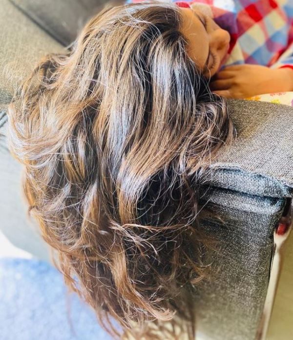 Veena Nandakumar shows off her beautiful hair