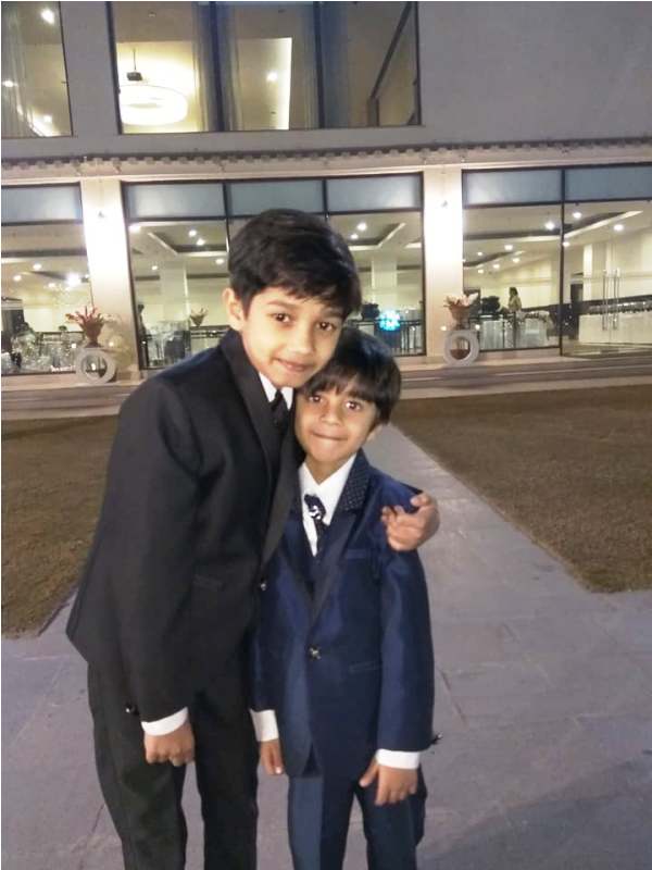 Vedant Sinha and his brother