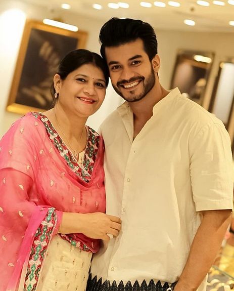 Valen Verma and his mother