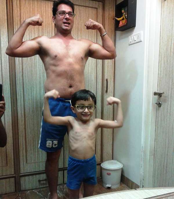 Valen Badola and his son