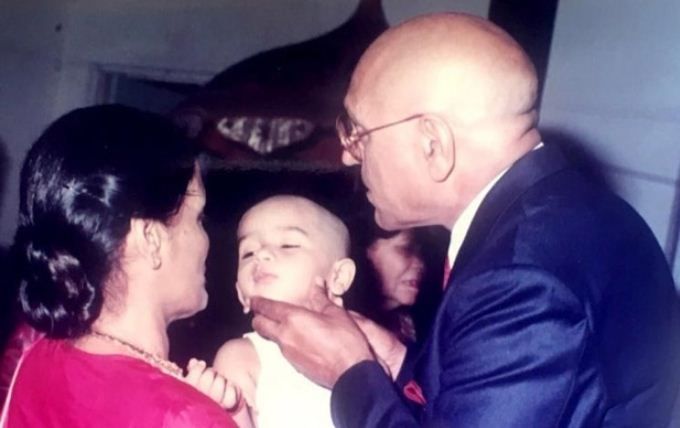 Vardhan Puri and his grandparents