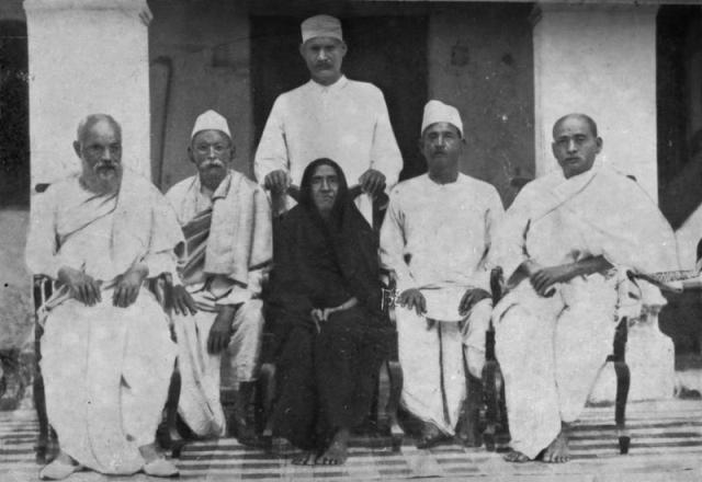 Patel's mother with her five sons Sardar Patel on the far right