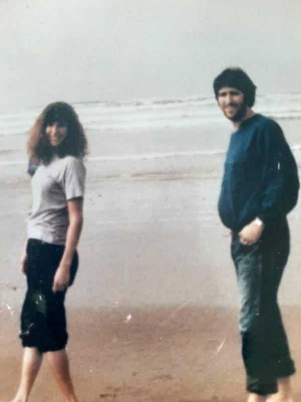 Tara Reed with half-brother Michael Antlin in 1989