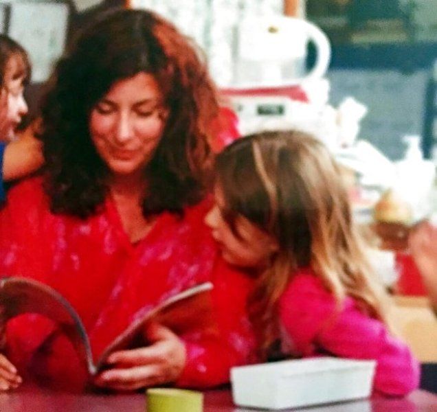 Tara Reed at her daughter's school in Seattle in 2001
