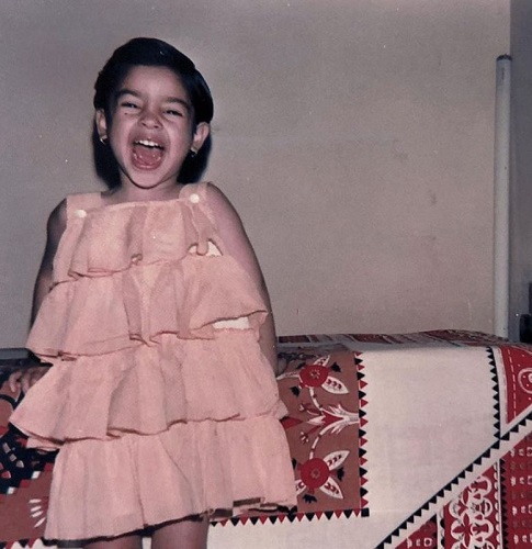 Photos of Sumona Chakravarti as a child