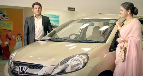 Sumona Chakravarti in Honda TV commercial