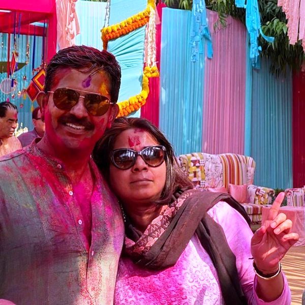 Sumit Awasthi and his wife