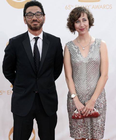 Al Madrigal with one of his co-stars, Kristen Schaal