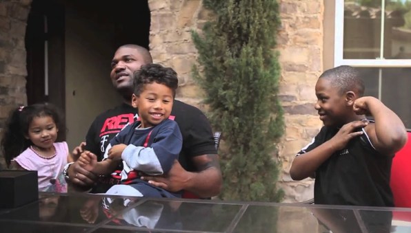 Rampage Jackson and his children