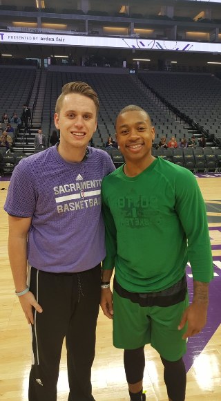 Starr Napier's son Trent and his favorite player Isaiah Thomas