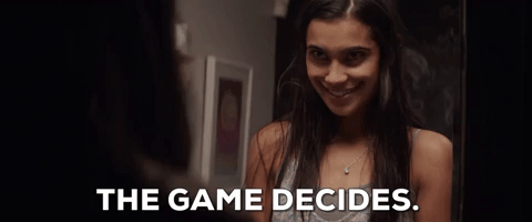 The game is decided by Truth or Dare GIF