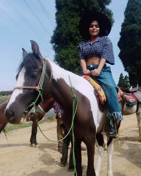 Sonal Vichare horseback riding