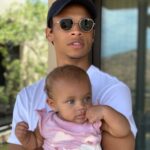 Leroy Sané and his daughter