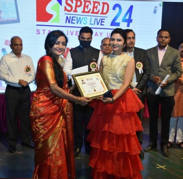 Sonali Patil honored by Speed ​​News Live 24