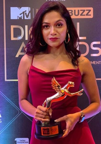 Sonali Bhadauria with her awards