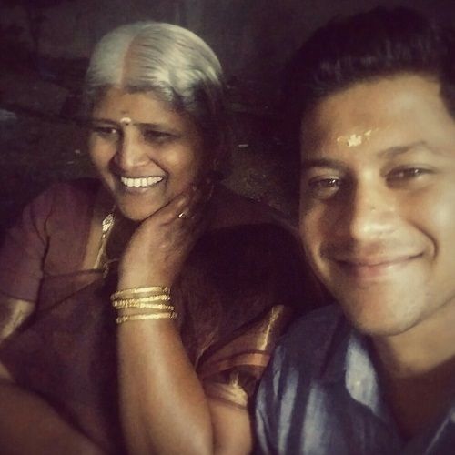 Som Shekhar and his mother